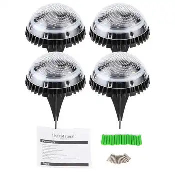 

8 LED Solar Under Ground Buried Light Waterproof Disk Lights for Outdoor Lawn Garden