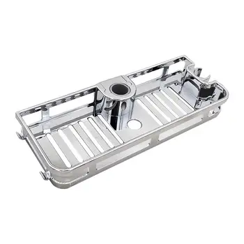 

Bathroom Toilet Shower Rod Removable and Washable Lifting Rod Tray Nail-free Punch-free Shower Shelf 35P