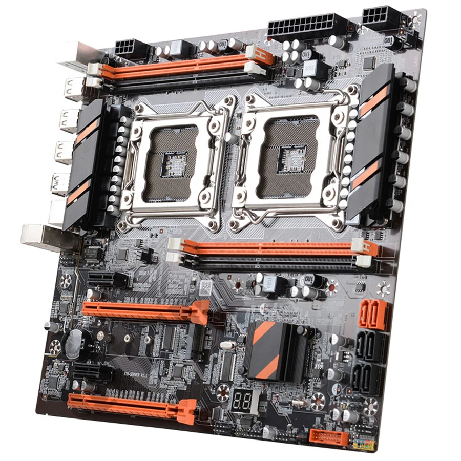 X79 двойная материнская плата процессора dual LGA 2011 DDR3 REG ECC USB3.0 sata3.0 con placa base de procesador Xeon