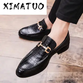 

Pointed Toe Mens Dress Shoes Genuine Leather Luxury Wedding Shoes Floral Print Men Flats Office wedding party Formal Shoes k4