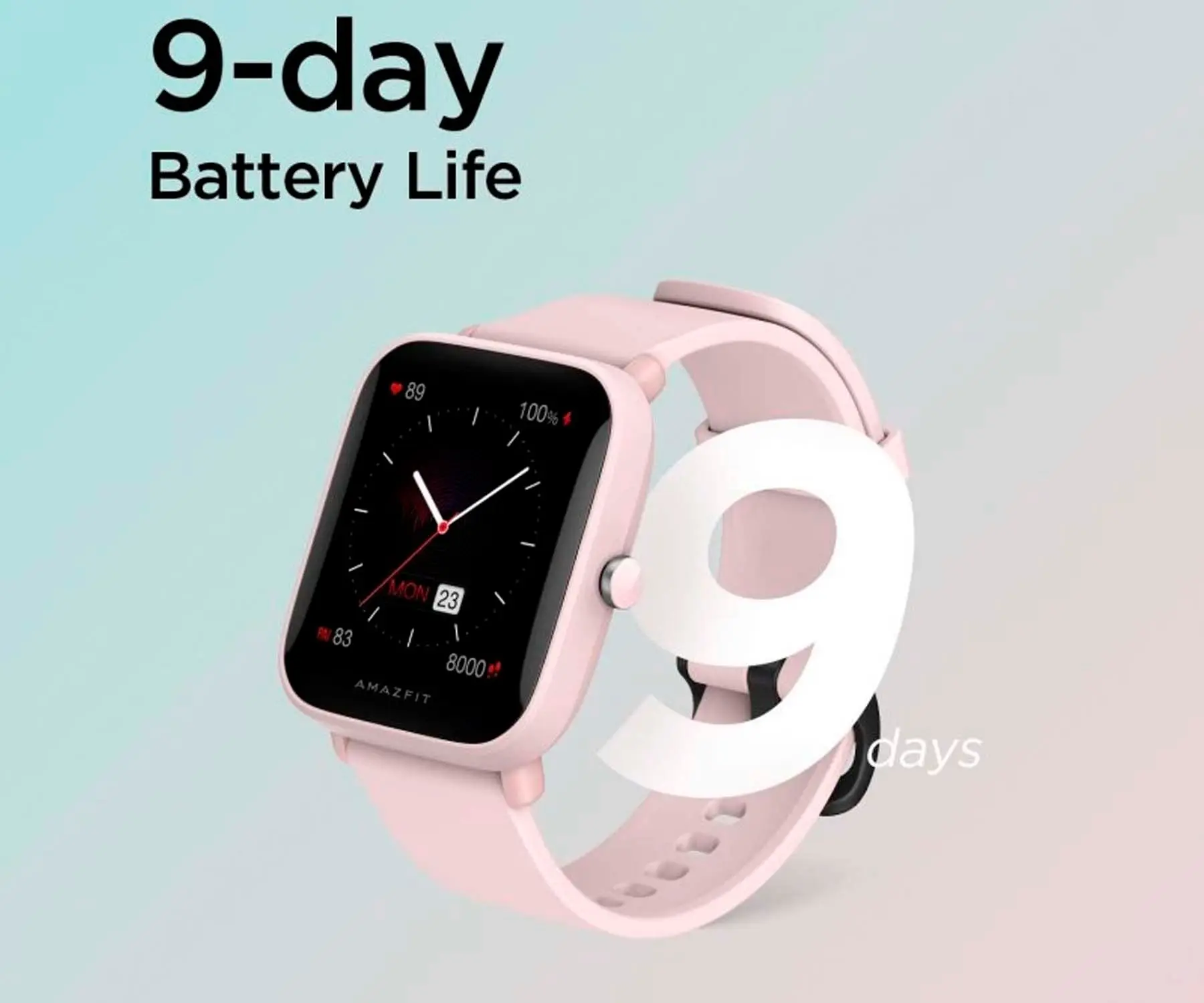 XIAOMI AMAZFIT BIP U PRO Pink SMARTWATCH 1.43 \