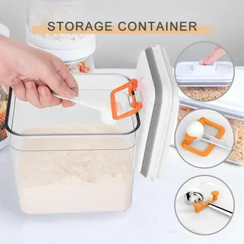 

1000ML Rice Storage Box Sealed Moisture-proof Large Capacity Grain Flour Container Kitchen Rice Storage Box Flip Cover