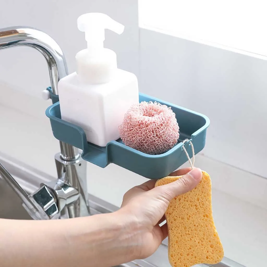 

Baskets Portable Home Kitchen Hanging Drain Bag Basket Bath Tools Sink Holder popular useful Storage