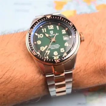 

PAGANI DESIGN Luxury Brand Watches Men Business Sport Mechanical Sapphire Men Auto Date Stainless Steel Waterproof Wristwatch