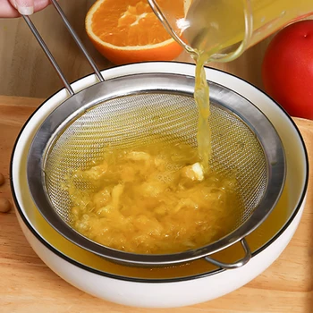 

Stainless Steel Wire Mesh Strainer Kitchen Tools Oil Filter Spoon Strainer Mesh Spoon With Strainer For Home Restaurant