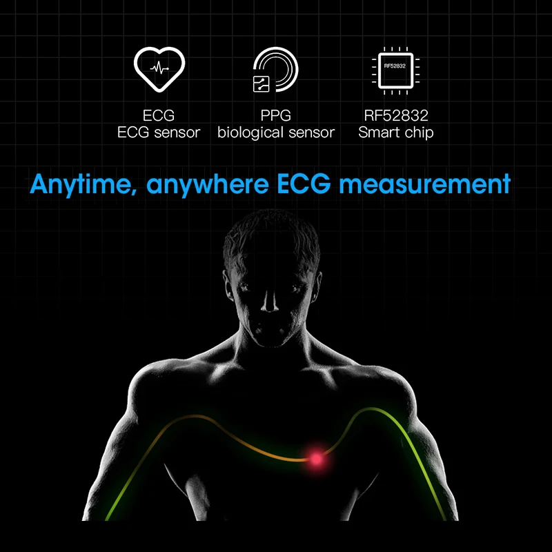  LYKRY L9 Smart Watch ECG Heart Rate Blood Pressure Measure Smartwatch Waterproof Ip68 Watch Men Wom - 4000193364530