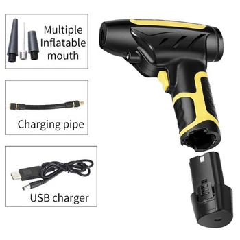 

12V 120W Portable Wireless Air Pump Pressure Measurement W/ Light Digital Display For Car Bicycle Inflation/lighting/charging