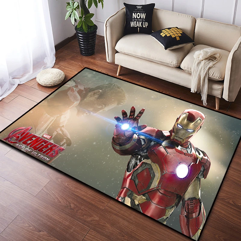 Style 12 Аниме Железный человек Marvel Капитан Америка дверной коврик ковер пол спальня дверной коврик нескользящий коврик мультяшный подарок - Цвет: Style 12