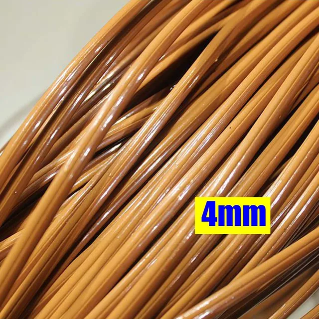 82 Types 10 Meters PE Flat Round Synthetic Rattan Material DIY Weaving Rope Knit Repair Furniture Bed Sofa Chair Table Basket 19