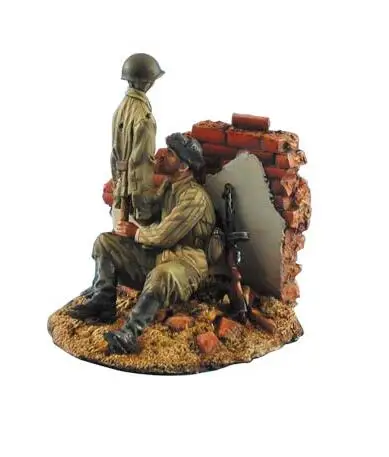 1/35 полимерная фигура Строительный набор Снайпер с базой