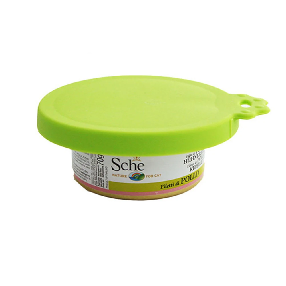 2 шт. три Слои силиконовая ПЭТ Еда может Чехлы кошка жестяные крышки Карамельный