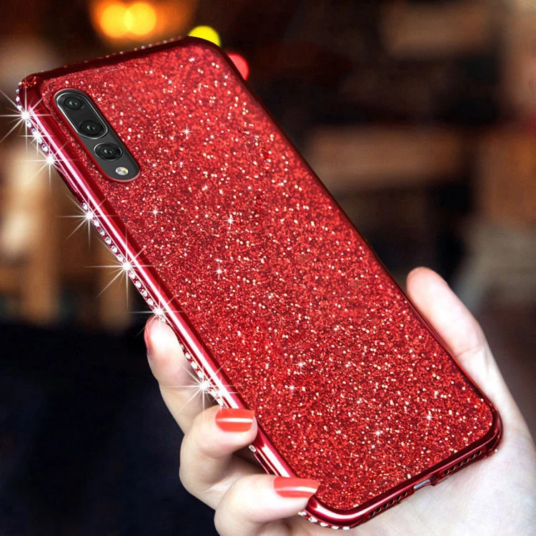 

Bling Diamond Edge Case For Huawei P10 Plus P20 Pro P30 Lite Honor 9 Mate 20 Pro 10 Lite 20X 8 Soft TPU Phone Luxury Back Cover