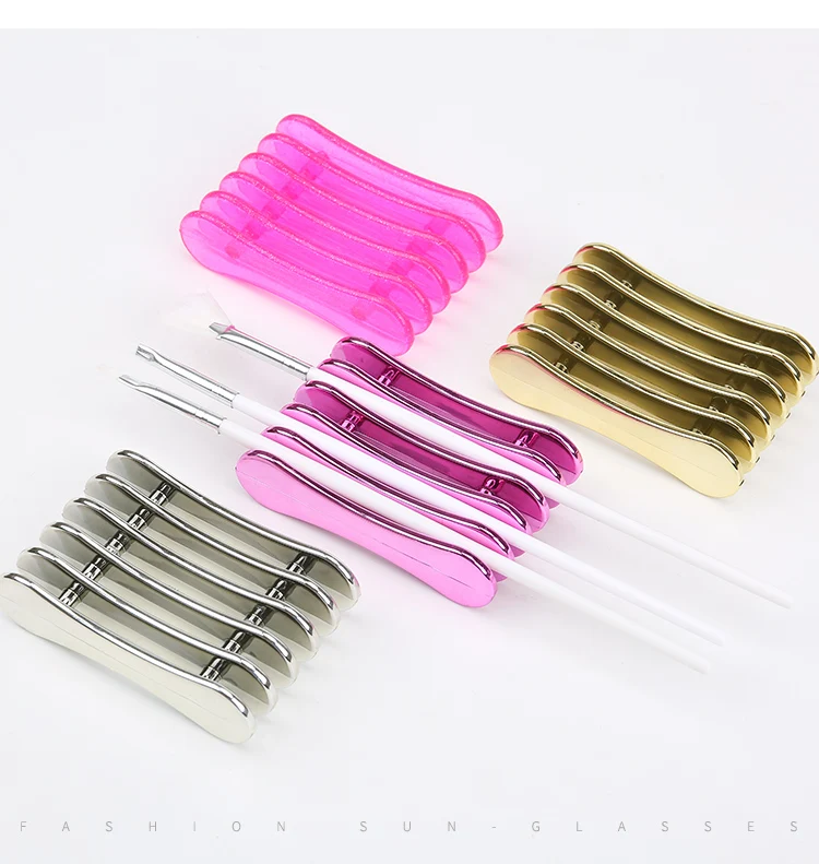 Grid Nail Art Penholder Nails Brush Rack Accessory UV Gel Crystal Pen paint phototherapy glue multi-lattice pen holder Plastic