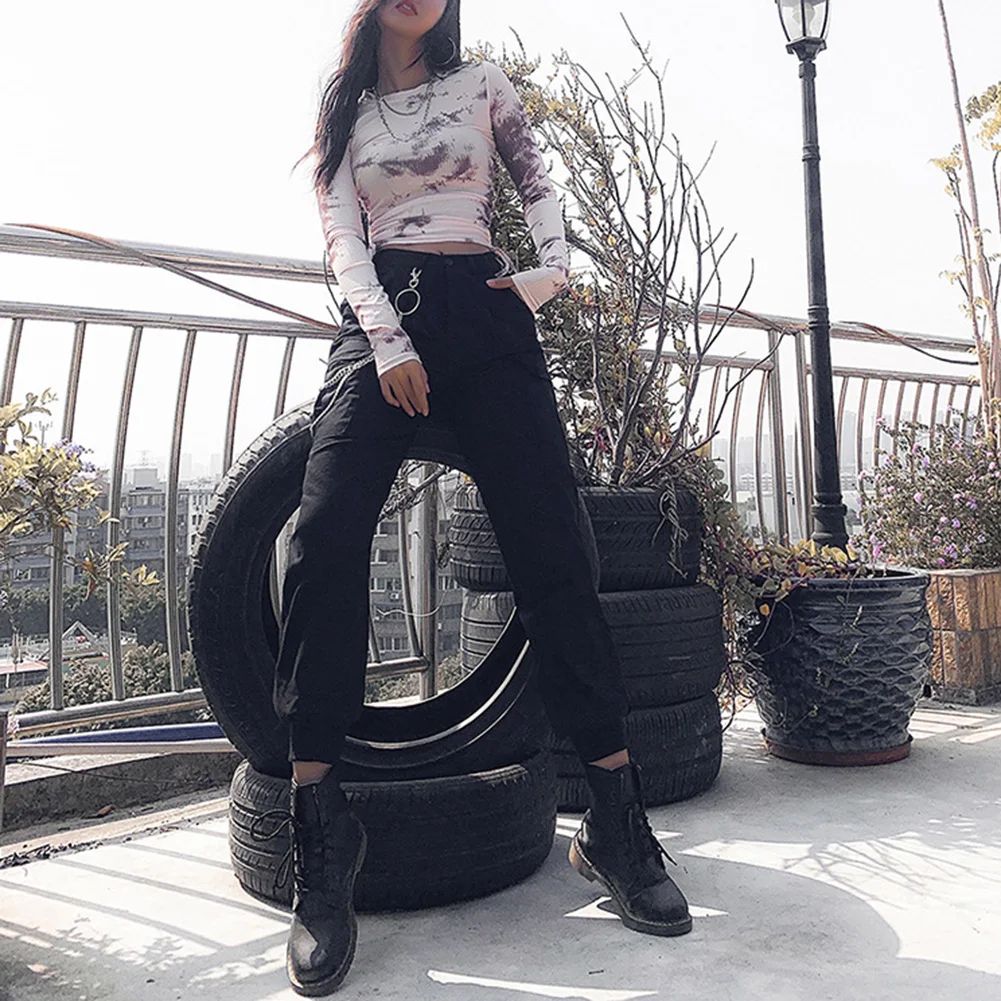 2019 Sexy T Womens Shirt O-Neck Long Sleeve Slim Casual Shirt Solid Tops Skinny Clubwear Crop Top Pink White