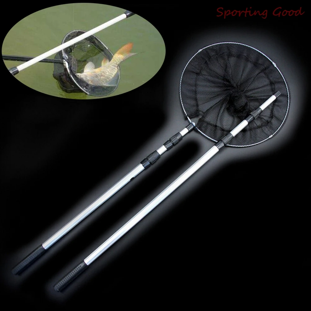 Retractable Telescoping 16cm Pole Foldable Fishing Brail Landing Net Tackle Cube Tackle Triangle