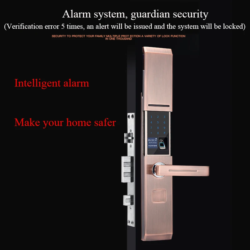

Smart Door Fingerprint Lock,Security Home Keyless Lock, Wifi Password RFID Card Lock Wireless App Phone Remote Control