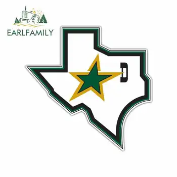 

EARLFAMILY 13cm x 12.8cm For Dallas Stars Car Bumper Window Stickers Car Assessoires Car Stickers Decals Vinyl Material