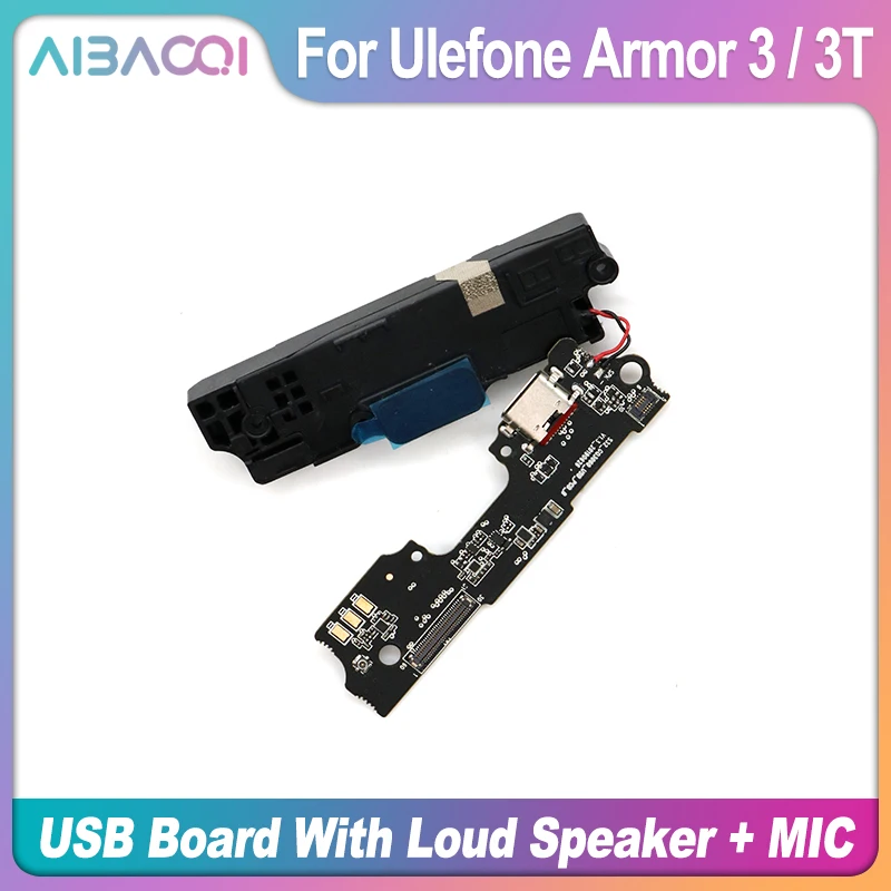 AiBaoQi USB разъем порт плата зарядки+ громкоговоритель, гудок, звонок+ микрофон для Ulefone Armro 3/Armor 3T телефон