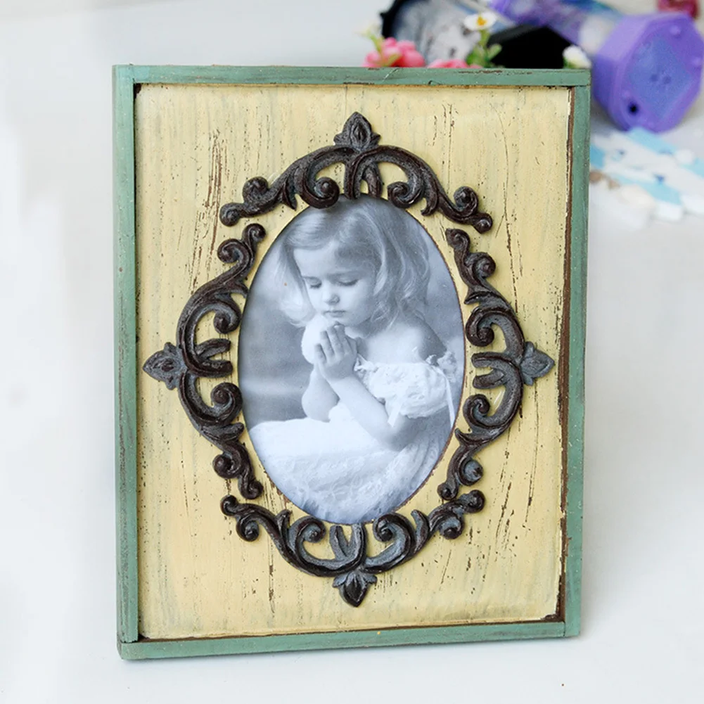 Фоторамка деревянная полка украшение стола Рождественский подарок семья свадьба DIY домашние картины старинные ремесла