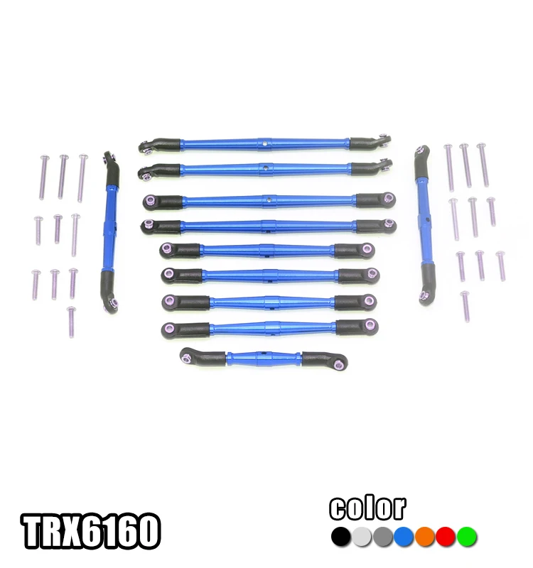 Алюминиевая Регулируемая рулевая тяга для TRAXXA Parts 1/10 TRX6 G63 6X6|Детали и аксессуары| |