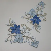 Buy 1 Pair Ironing Floral Embroidered Patches For Clothes Iron On Embroidery Stickers Applique Flowers Decoration Badge Patches Online - Image 3