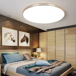 Lámpara de techo LED para decoración del hogar, luz ultrafina de 72W, 36W, 24W, 18W, 12W, Panel de montaje en superficie, 220V