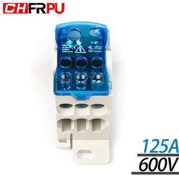 

UKK 125A One in multiple-out distribution box Din Rail Terminal Blocks Universal wire connector junction box waterproof