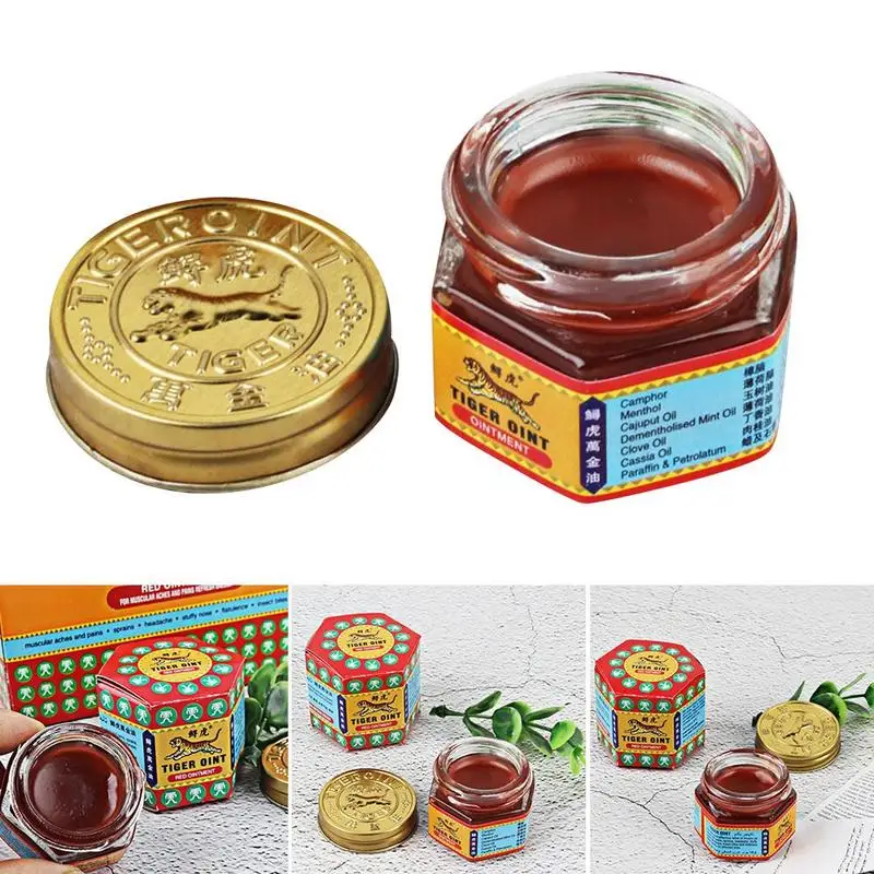 Red Tiger Balm Ointment Painkiller Ointment Muscle Pain Relief Ointment Soothe Itch Essential Balm Headache Dizziness Essential