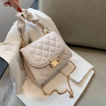 

Brand Original Design Handbag 2020 New Embroidered Chain Square Bag Handbag Fashion Shoulder Messenger Bag