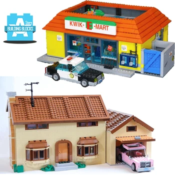 

Toy Model House 71006 The Kwik E Mart 71016 Simpsons Series Building Blocks for kits