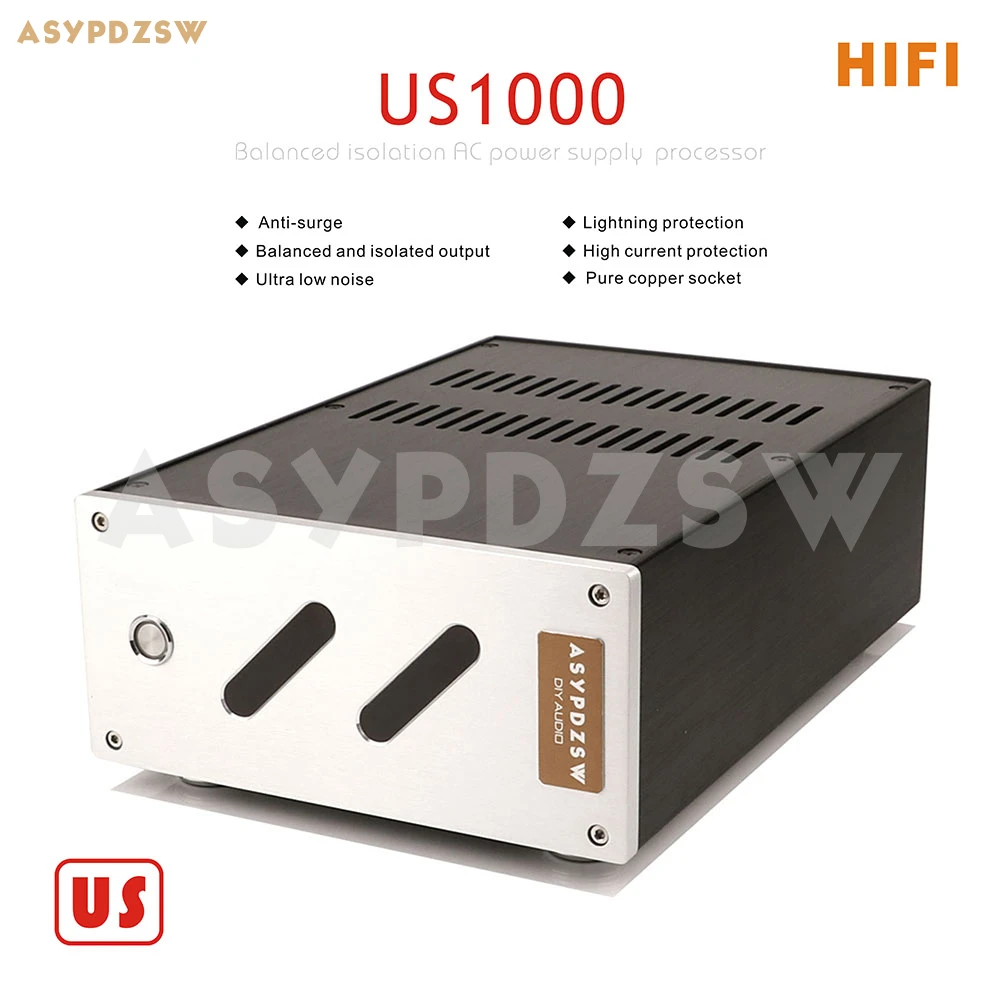 US1000 미국 소켓 HIFI 1000VA 토 로이드 평형 절연 변압기 1000W AC 전원 공급 장치 프로세서 ...