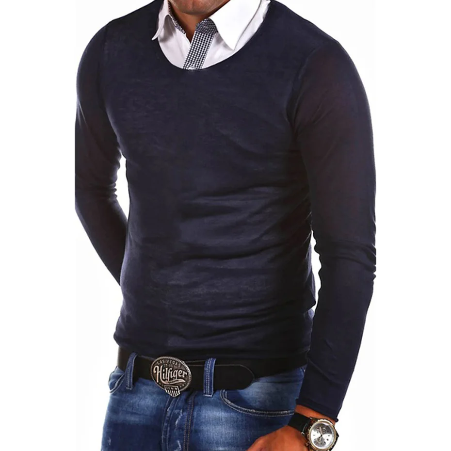 ZOGAA Men's Fashion Polo Shirts Brand New Long Sleeve Solid Color Breathable Causal Cotton Polos Men Shirts Polos Tops Tees