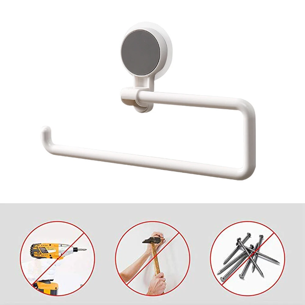 Kitchen Shelf From Punching Non-trace Bathroom Towel Paper Towel Paper Rack Mounts Receive Frame wc toilet paper holder gift