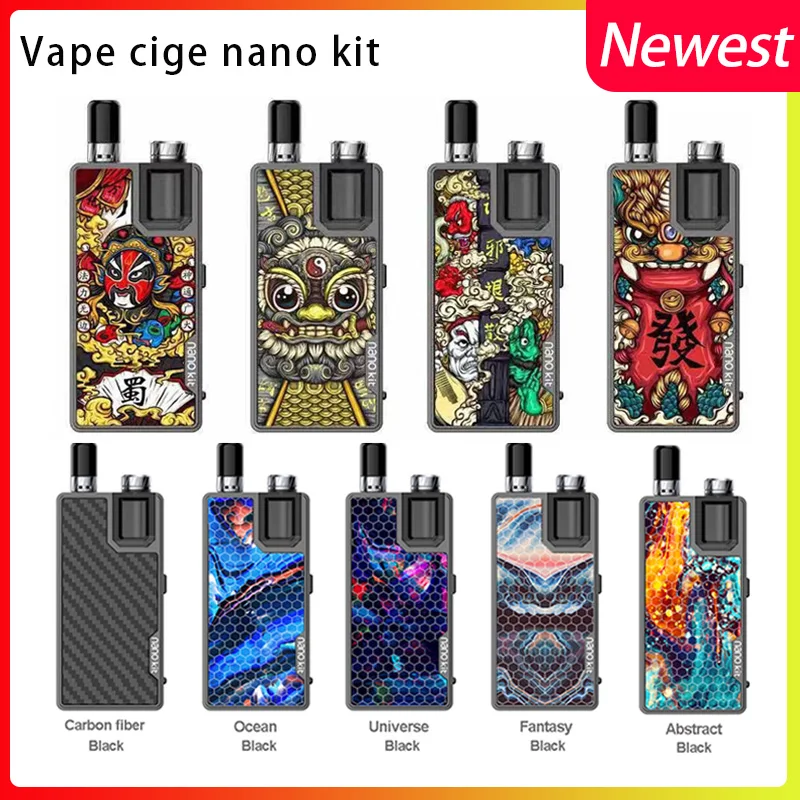 

Original Electronic Cigarette Vape cige nano Kit 950mah battery&2ml capacity vaporizer cigarette pod kit MTL pod FIT 0.5OHM Coil
