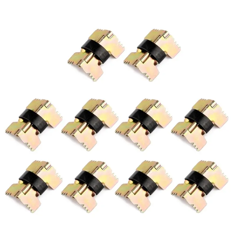

10Pcs Vintage MIni Size Self-Closing Metal Spring Hinges For Jewelry Glasses Box G8TB