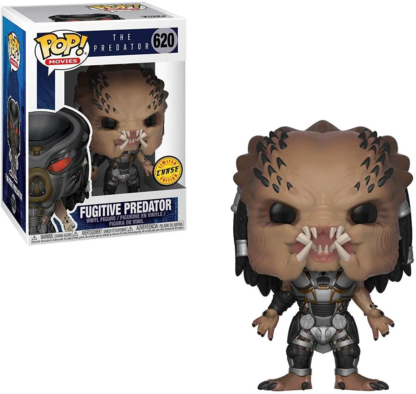 

Exclusive Chase Funko pop Official Movies: The Predator - Fugitive Predator Vinyl Action Figure Collectible Model Toy