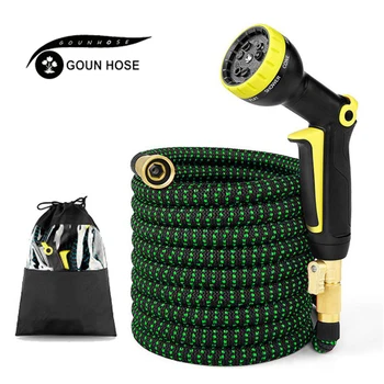 

High Quality 3/4 Brass Joint Garden Hose Retractable High Pressure Washing Hose Multifunctional Water Gun Garden Drip Irrigation