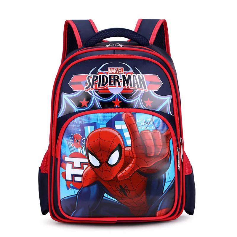 

New Arrival Super Spider Pattern School Backpack Cartoon Hero Deign Primary Students Bags Nylon Breathable Book Bag