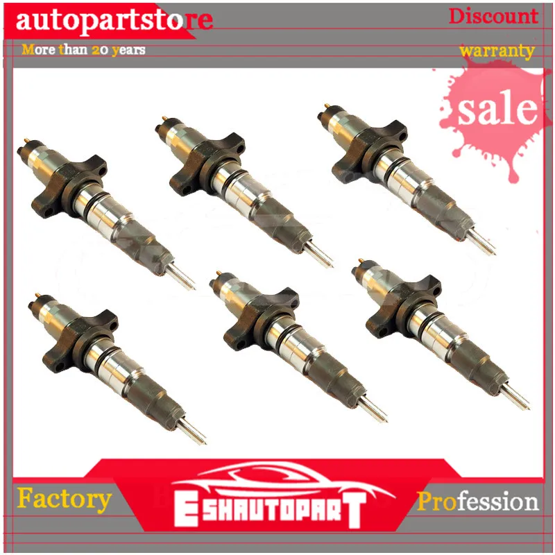 6 шт. Common Rail Инжектор для 03-04 Dodge 5.9L дизель 305HP