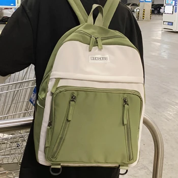 

Enopella Fashion Women Backpack Panelled Mochila for Women Waterproof Nylon Travel Bag Backpack Students Backpack