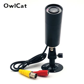 동축 BNC 케이블 카메라, AHD 1080P 블랙 불릿 IP66 방수 2MP, 주간 야간 적외선 미니 IR 카메라
