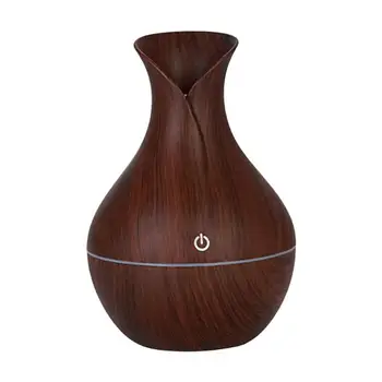

130ml USB Air Humidifier Electric Aroma Diffuser Wood Ultrasonic Humidifier Essential Oil Aromatherapy Cool Mist Maker for Home