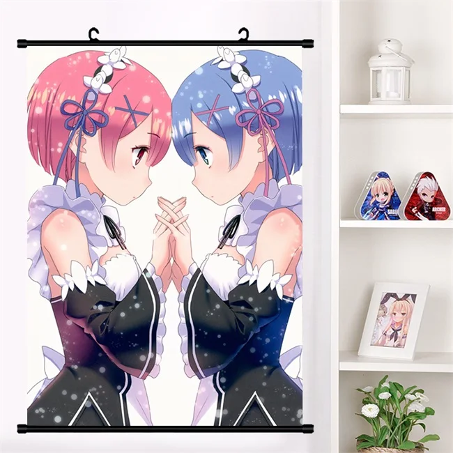Аниме Re: zero kara hajimeru isekai seikatsu Beatrice Emilia настенный плакат коллекция домашнего декора - Цвет: V