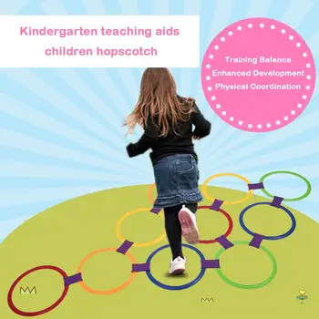 

Preschool Teaching Aid Sports Toy Safety and Reliability Hopscotch Jump To The Grid for Outdoor Play Necessary Outdoor Gadgets