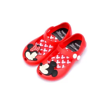 

Summer Cute Cartoon Jelly Shoes Girls Sandals Infants Minnie Mickey Children Shoes Baby Girls shoes 13-17cm