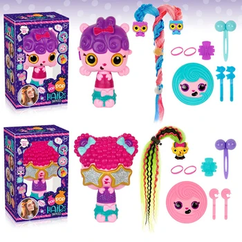 

Pop Hair Surprise Blind Box Toy DIY Braided Hair Doll Hairdressing Magic Comb Doll Birthday Gift Toy
