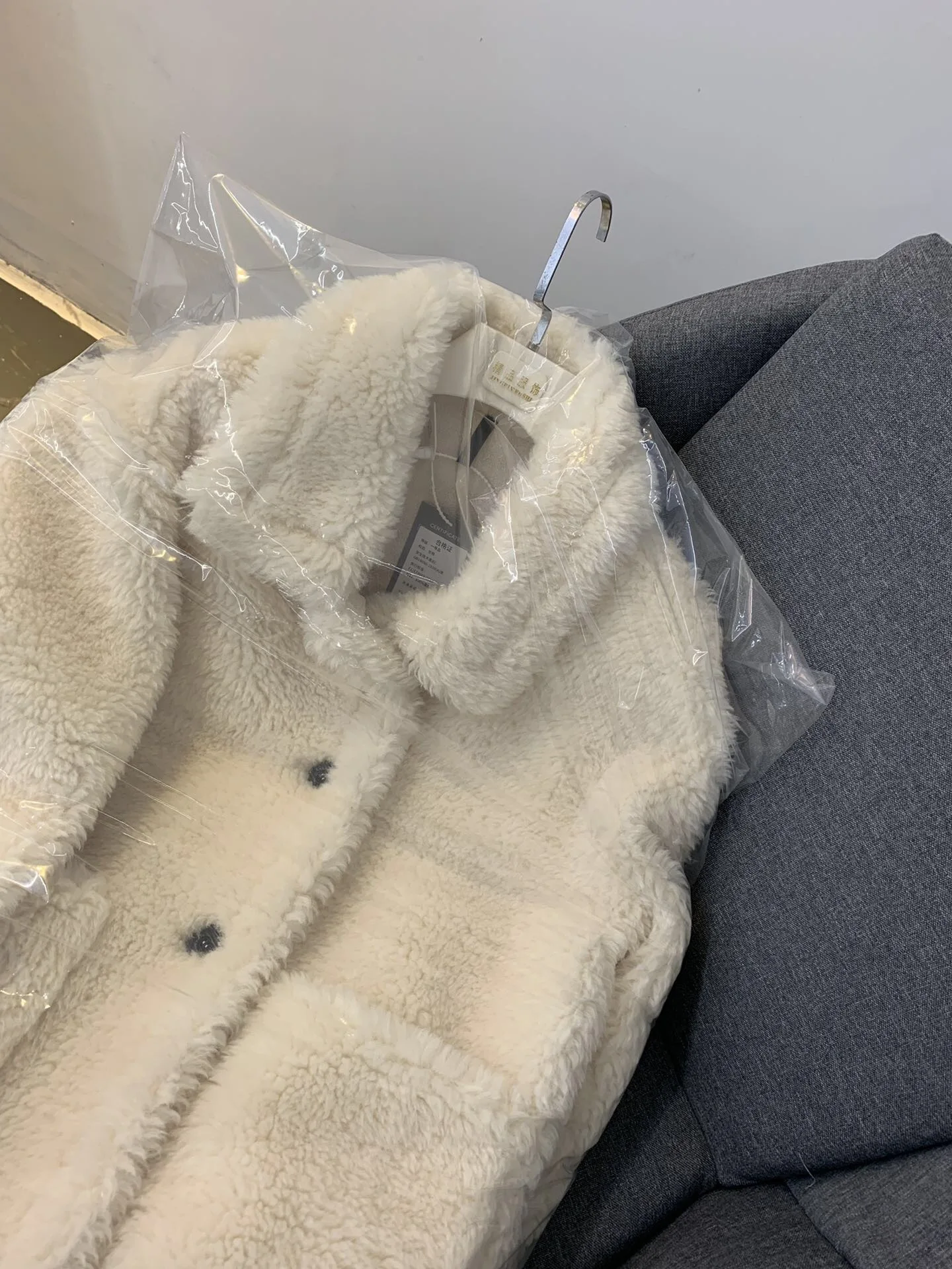 19 Warm Domesticated Hen Wool Coat Korean-style Versatile Winter Warm Lambs Wool Fur Coat