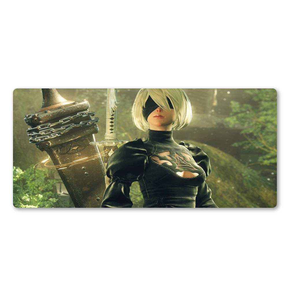 Крутой игровой коврик для мыши Nier моющийся Профессиональный ПК игровой компьютер XL коврик для мыши большой Настольный коврик для геймера лучшие рождественские подарки