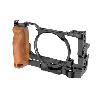 

Camera Vlog Cage for Sony RX100 VI / RX100 VII (for Sony M6 M7) Camera With Wood Handle Handgrip Dual Cold Shoe Mount
