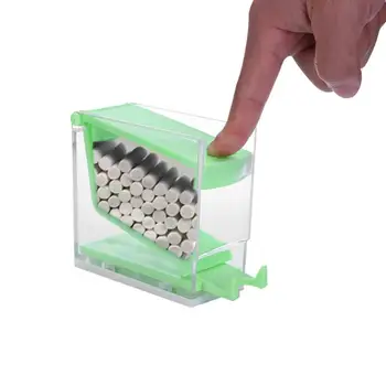 

Dental Orthodontic Cotton Roll Dispenser Practical Operation Simple Conveninently Press Type Box Holder Storage Organizer
